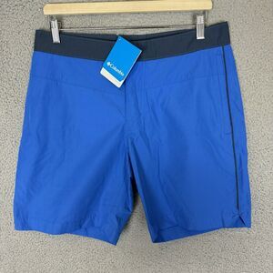Columbia Shorts Mens 32‎ Blue Omni-Shield Lakedale Cove NWT
